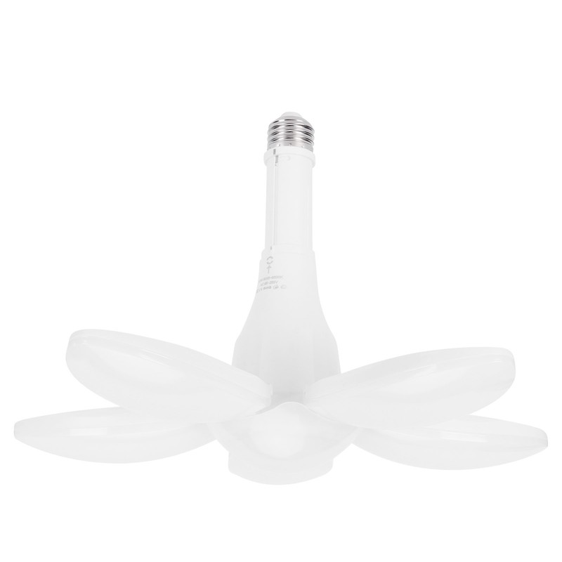 5 Leaf Garage Light LED Deformable Lamp 80W E26 Ceiling