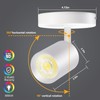 VANoopee Flush Mount LED Ceiling Spotlight Dimmable Adjustable Spotlight Directional