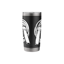 Jump Rope Illustration For Fitness Enthusiasts Stainless Steel Insulated Tumbler