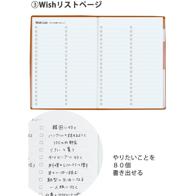 3 Step Diary, Navy, Date Free Diary, 3-Step Diary, Recording,