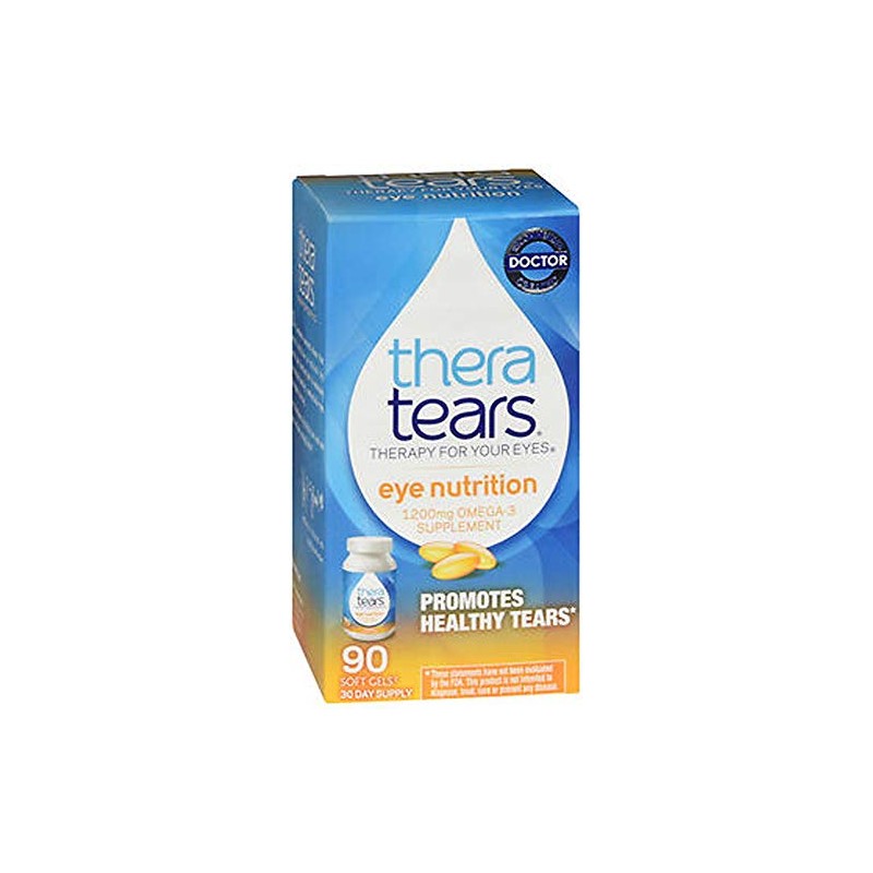 TheraTears Eye Nutrition - 90 Easy to Swallow Capsules, Pack