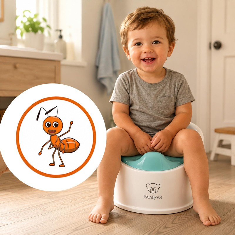15 Pcs Potty Training Stickers Color Changing Reusable Pee Targets
