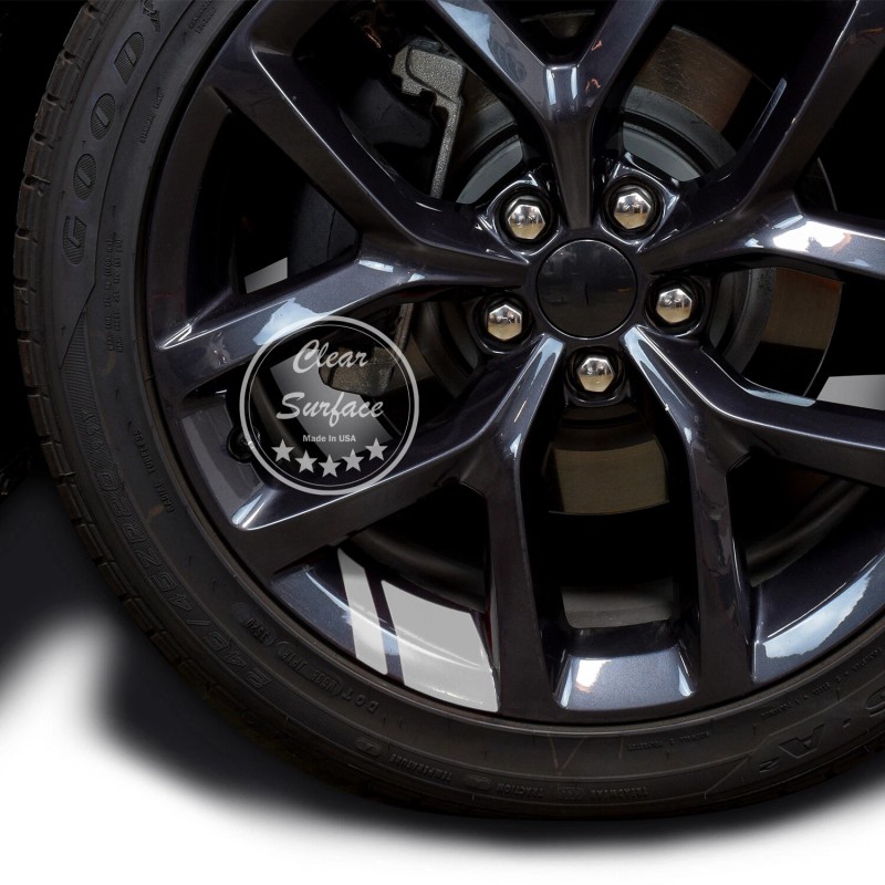ClearSurface Wheel Rim Vinyl Decal Sticker Hash Mark Stripe Overlay
