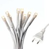 hellum 100-tlg. mini LED Lichterkette mit Stecker und weißem Kabel,