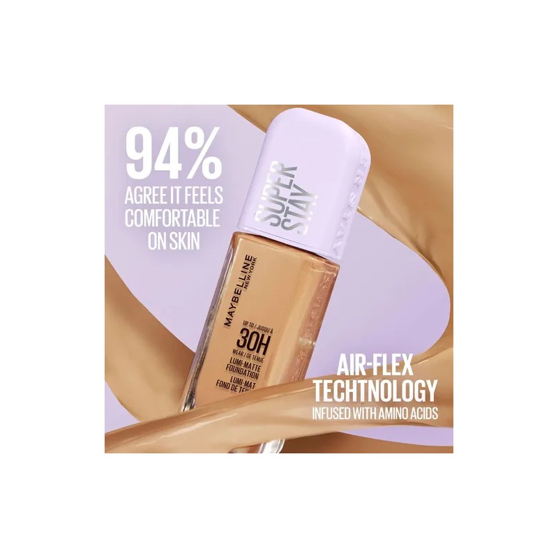 Maybelline Super Stay Lumi-matte Foundation 350, 1 Unidad