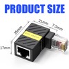tunghey 2Pack Cat6 Ethernet Extenders 360° Rotation, Cat5 Cat6 Extension