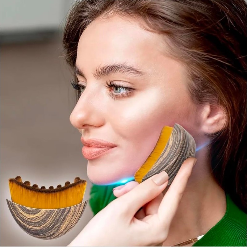 Lymphatic Drainage Face Massager Brush, Contour Facial Massage Tool for