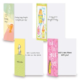 Current Friendship II Thinking of You Friendship Greeting Card Set - Value Pack of 20 Cards With White Envelopes for Friends & Family, 10 Designs, Large 5" x 7" Assortment