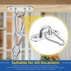Glarks 24pcs M8 Stainless Steel Pad Eye Plate Hook and