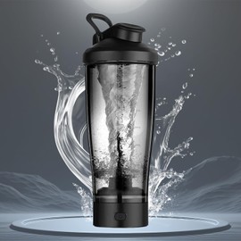 Botella para Proteina Gym con mezclador,Botella para Proteina Gym de Coctelera con mezclador,Recargable por USB Botella coctelera elctrica,potente... 