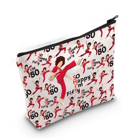Gzrlyf i'm 50 Makeup Bag Saturdaynl I'm 50 Years Old Fans Gift 50th Birthday Cosmetic Bag Im 50 Zipper Pouch (50 makeup bag)