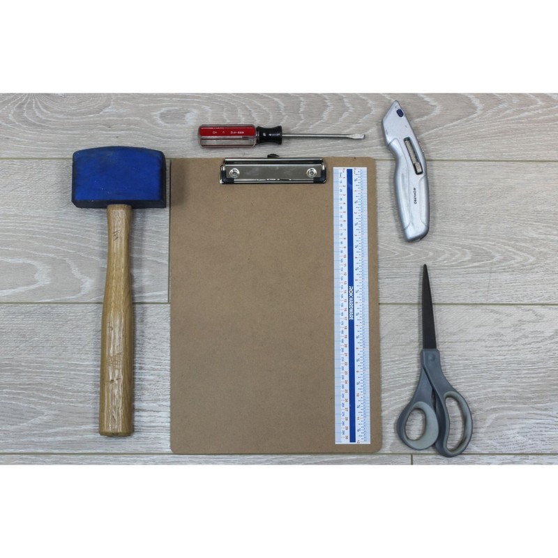 Rok Hardware Measuring Plastic Flexi 12" Easy Read English Metric