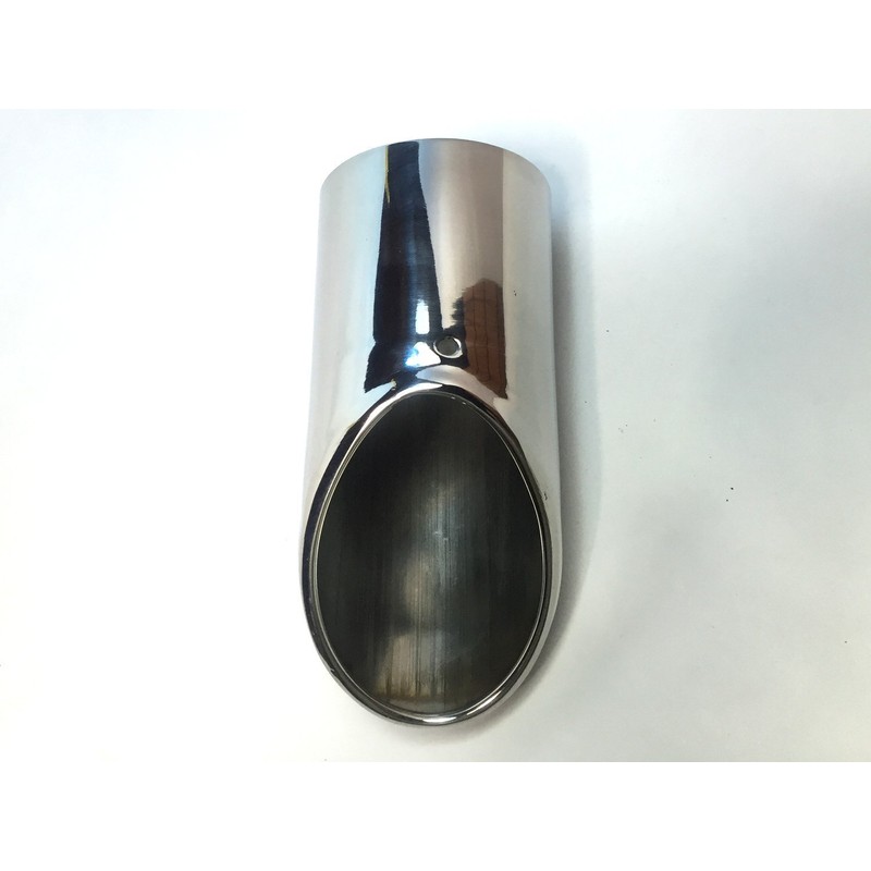 ANR Muffler Cutter, Universal Slash, Silver, Downward, Single, Stainless Steel