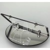 MotorVehicleParts New Slim 4 Holes Black Chrome License Plate Frame