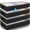 Budding Joy 4 Pack Under bed Storage Containers Organizer Large