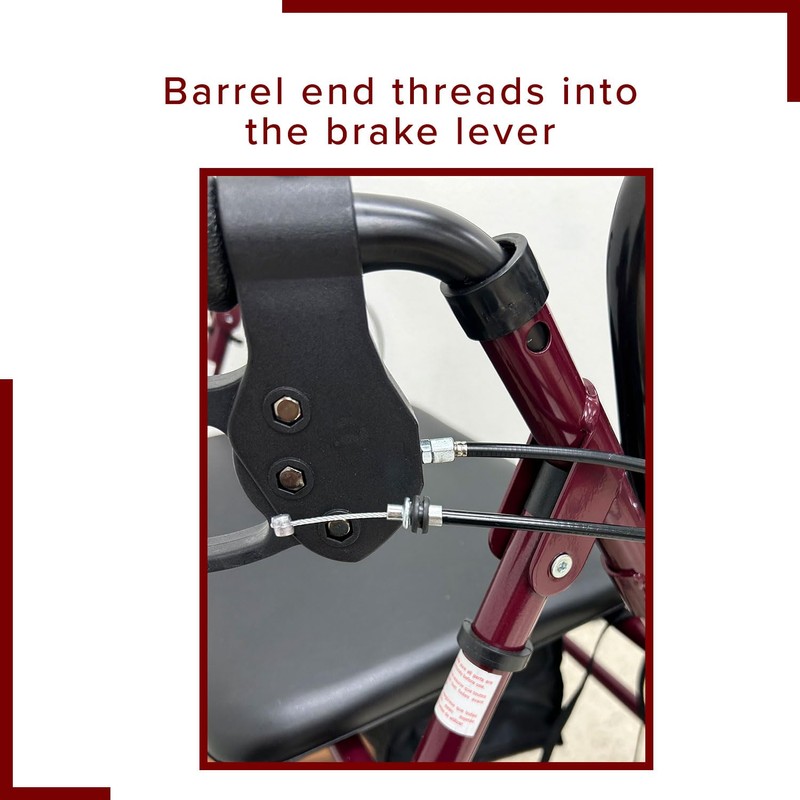 AlveyTech 34" Walker Brake Cable Replacement - for Most Mobility