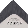EV Dekor Fitted Sheet Single, Charcoal - Deep Pocket Bedsheet