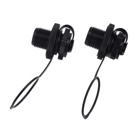 2pcs Inflatable Boat Valve - Replacement Valve for Rubber Dinghy Raft - Anticorrosion ABS Plastic, Fits Most Boats