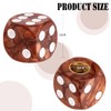 MEAJOO 4PCS Pearl Pattern Dice Tire Valve Stem Caps, Leak-Proof