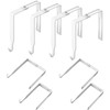 Amylove 4 Pcs Adjustable Cubicle Hanger Universal Partition Metal Cubicle