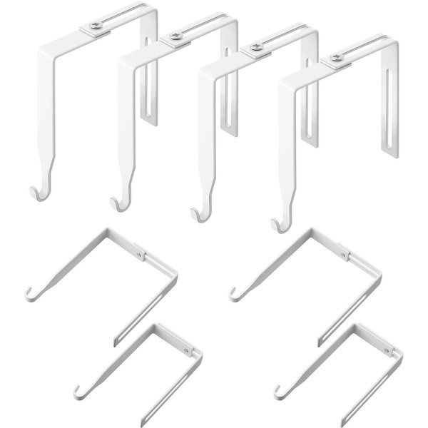 Amylove 4 Pcs Adjustable Cubicle Hanger Universal Partition Metal Cubicle