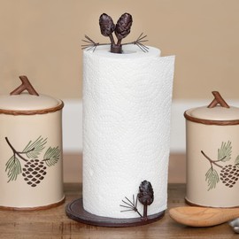 Woodland Pinecone Paper Towel Holder