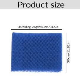 Tabanzhe African Net Sponge Set-2PCS Long African Exfoliating Nets Bathing Back Body Scrubber Shower Exfoliating Loofahs for Women Men Body Washing Removing Dead Skin Dirt(Blue+Yellow)