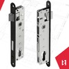 KOTARBAU Mortise Lock Counter Plate Galvanised Universal Left/Right Room Door