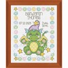 Herrschners Baby Sleepy Dragons Birth Record Counted Cross-Stitch Kit