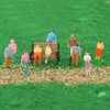 Alnicov 90PCS 1:75 Painted Figures for Model Trains scale sitting