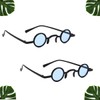 SAFIGLE 2pairs Retro Funny Sunglasses for Men Women Decor Glasses
