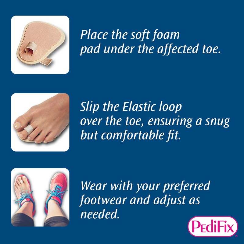 Pedifix Budin Toe Straightener with Metatarsal Cushion Pad