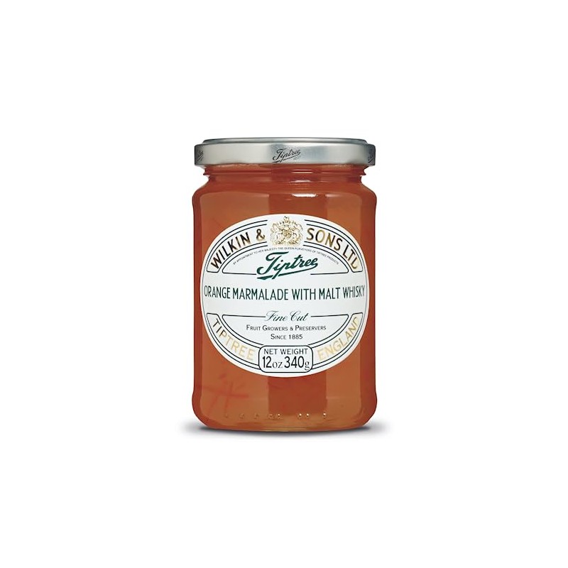Tiptree Orange & Malt Whisky Marmalade, 12 Ounce Jar