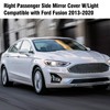 Adzfel Compatible with Ford Fusion Side Mirror Cover Cap 2013