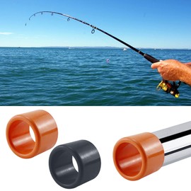 Fishing Rod Holder Tube Rubber Insert Protectors Boat Fishing Board Spare Fishing Tools Black