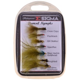 Shakespeare Sigma Fly Selection - Damsel Nymphs - 7 Assorted Styles