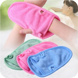3 Pcs Exfoliating Gloves Scrub Gloves Bath Gloves Towel Washcloth for Shower or Bath(3 Colours)