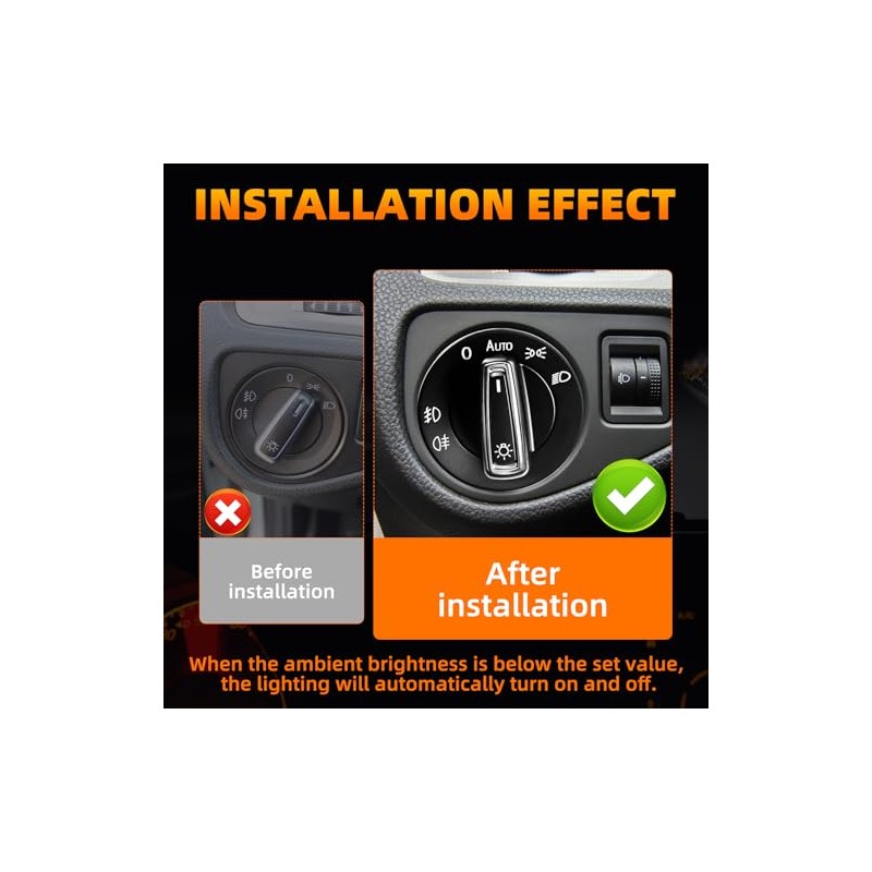 Automatic Headlight Switch, Light Sensor Module Headlight Button Module with