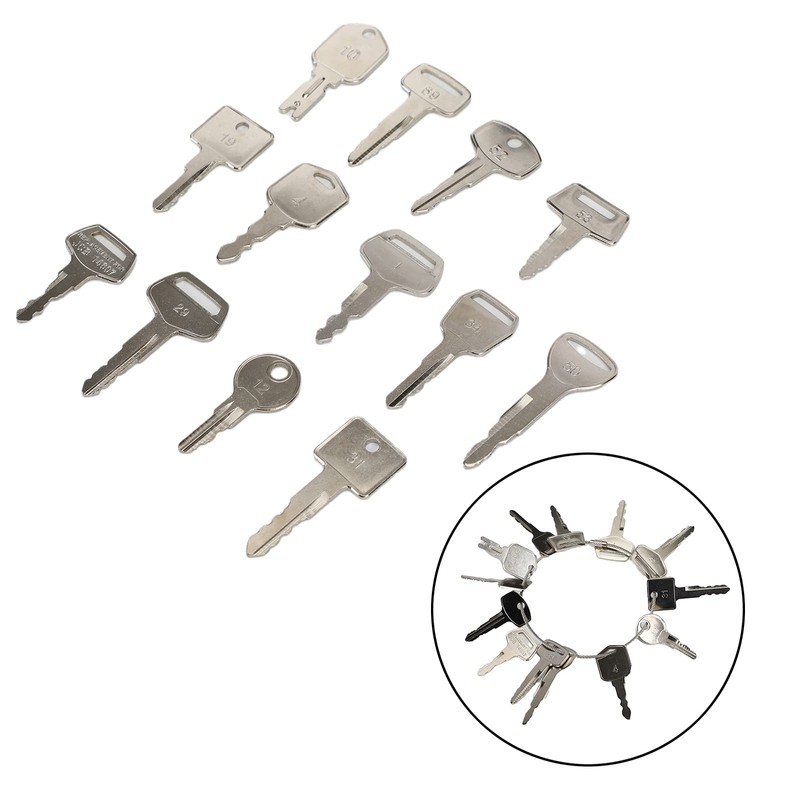 Artudatech 13-Piece Forklift Construction Vehicle Heavy Equipment/Construction Ignition Key Set