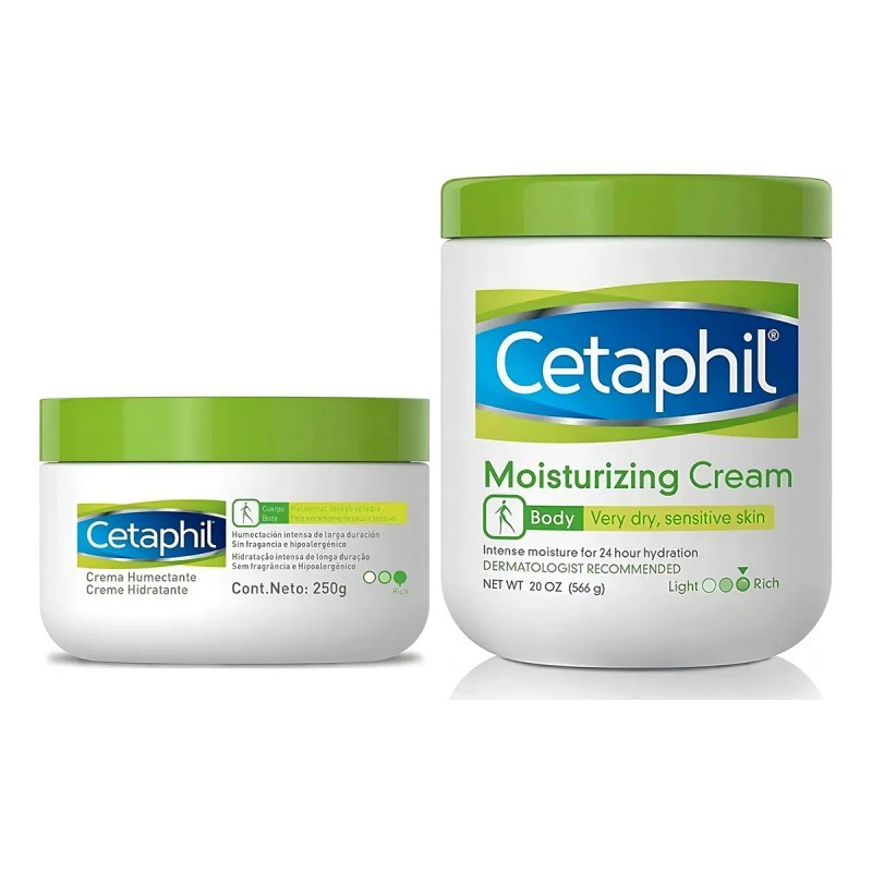 Cetaphil Paquete Crema Hidratante 566g 250g Piel Seca