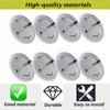 8 Pack 1.34''Circular Screen Vent Cover,Stainless Steel mesh,Silver