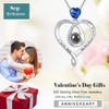GinoMay Birthday Gifts for Women, Heart Necklace, I Love You