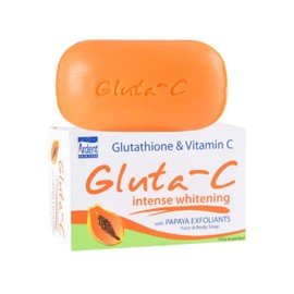 GLUTA-C Anti -Aging Skin Whitening FACE & BODY Soap ,Glowing Skin, Fairer Skin Tone, Anti-Acne, Lightens Dark spots & Blemishes with VITAMIN-C & Papaya Enzymes 135gms