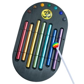 F Fityle Wind Chimes 7 Tone Hand Chime Teaching Aid Educational Percussion Instruments Kids Musical Instrument for Gifts Kids Children