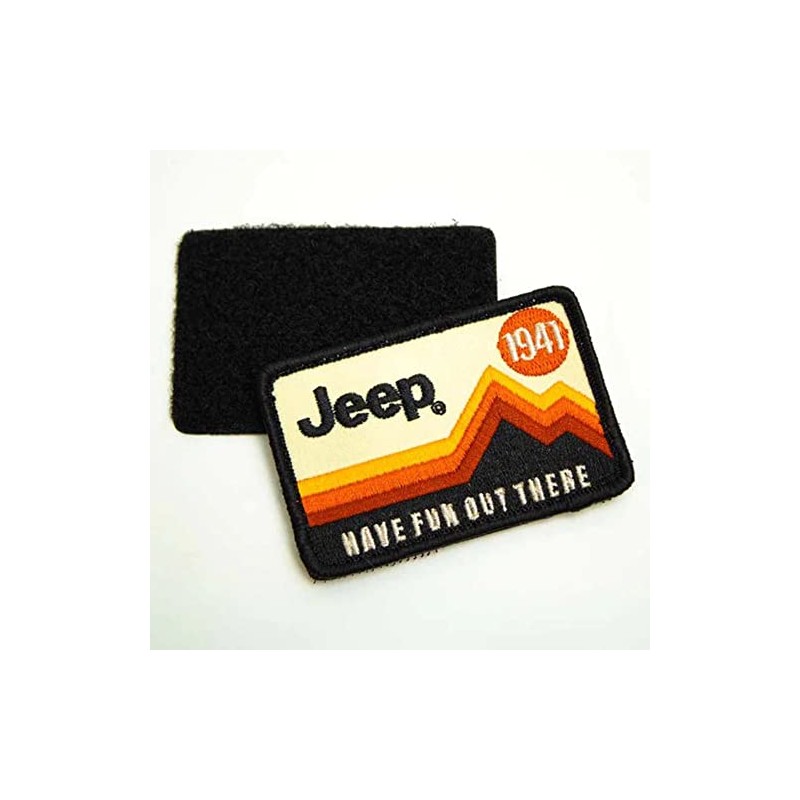 Jeep Have Fun Out There Logo Hook and Loop Patch