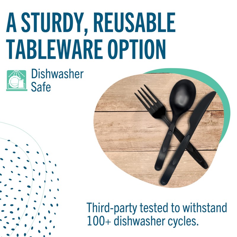 Preserve - Fork 100 Percent Recycled Plastic Medium Weight Cutlery