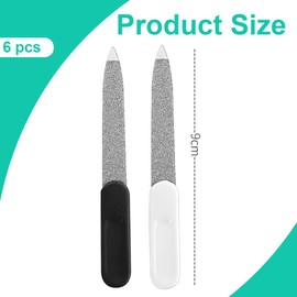 PEXIVOZ 6 Pieces Professional Nail Files Nail Files Manicure Nail Files Suitable for Home and Salon