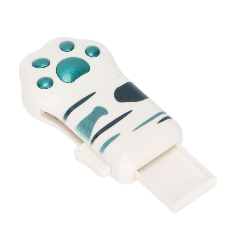 Memory Stick Olive Green Tabby Pattern Cat Paw Shape USB