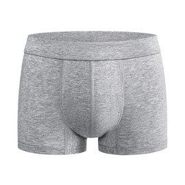 Battewa Incontinence Underwear for Men Boxer Briefs Washable Urinary Absorbent Leak Proof Underwear for Bladder Leak 50ml (3X-Large,Gray)