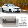 Wanheart 2Pcs Transparent License Plate Protectors - Unbreakable Clear License
